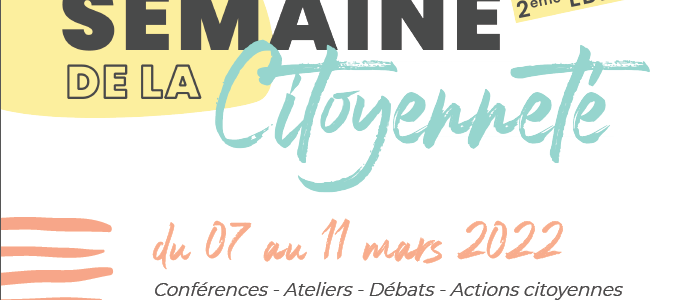 MLJ : Semaine Citoyenneté 16 – 25 ans du 7 au 11 mars !